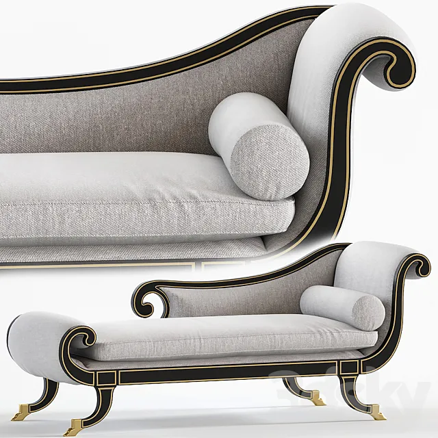 Milling Road Darryl Carter Recaimer by Baker Furniture 3D Model