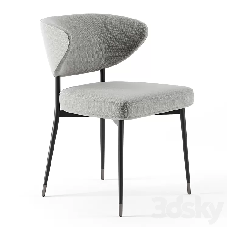 Mills chair by Minotti 3D Model