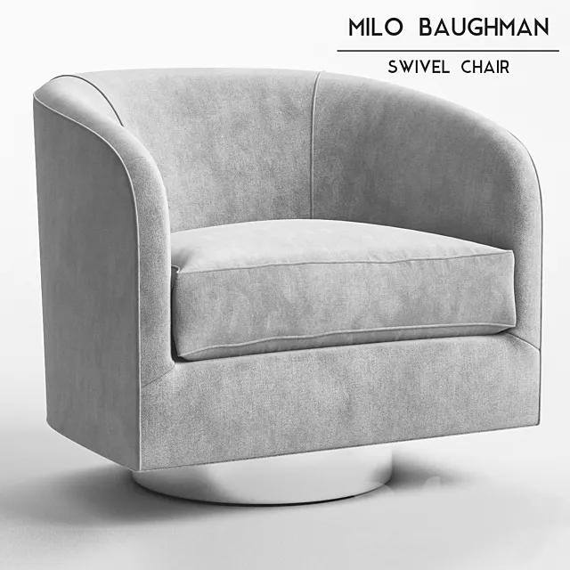 Milo Baughman - Swivel Chair 3DModel