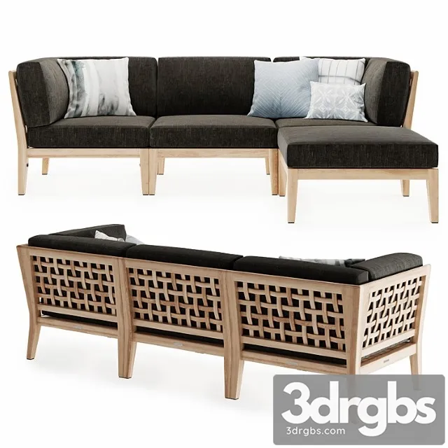Milton outdoor modular sofa