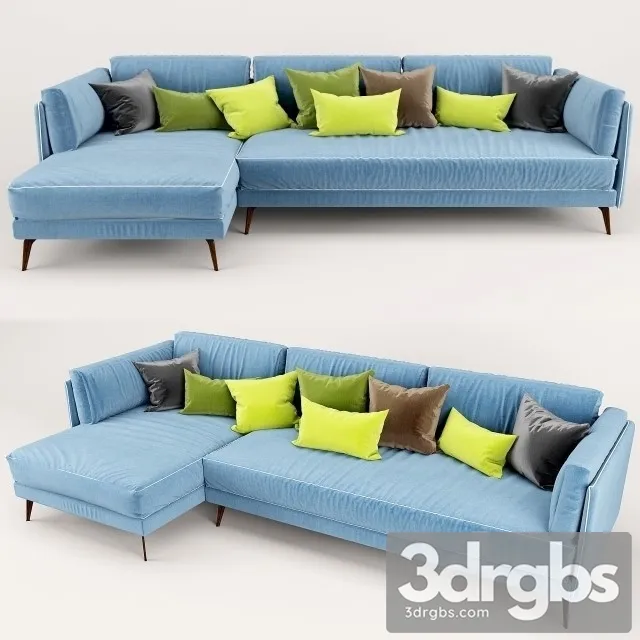 Milton Sofa Big 3D Model Free