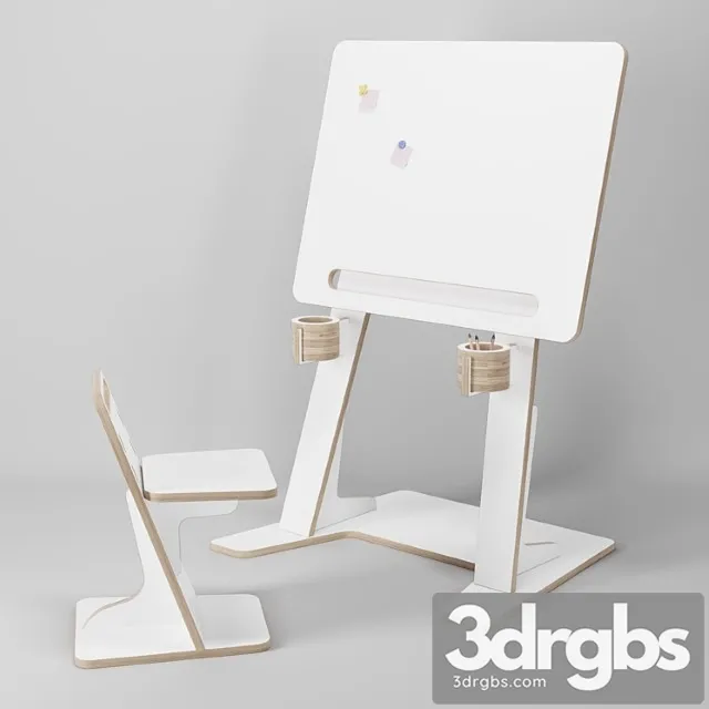 Mimi desk 3D Model Free