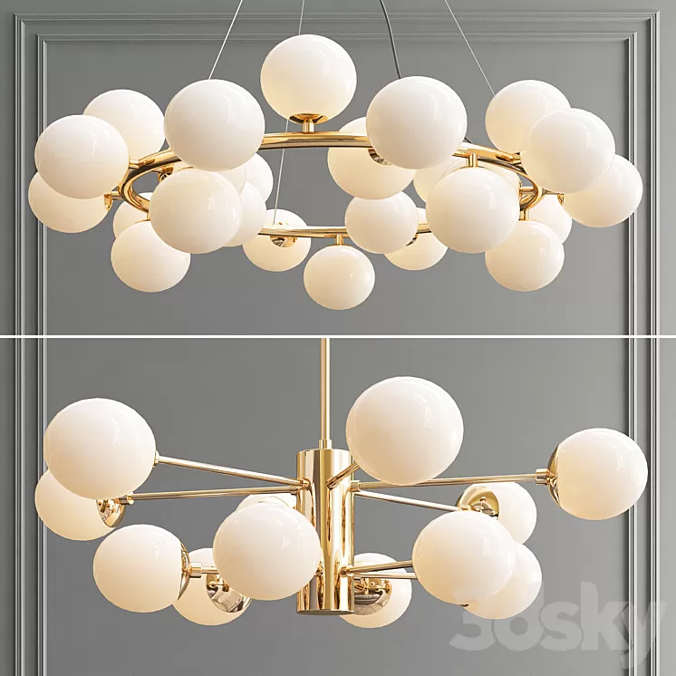 Mimosa & Karrington Chandelier 3D Model