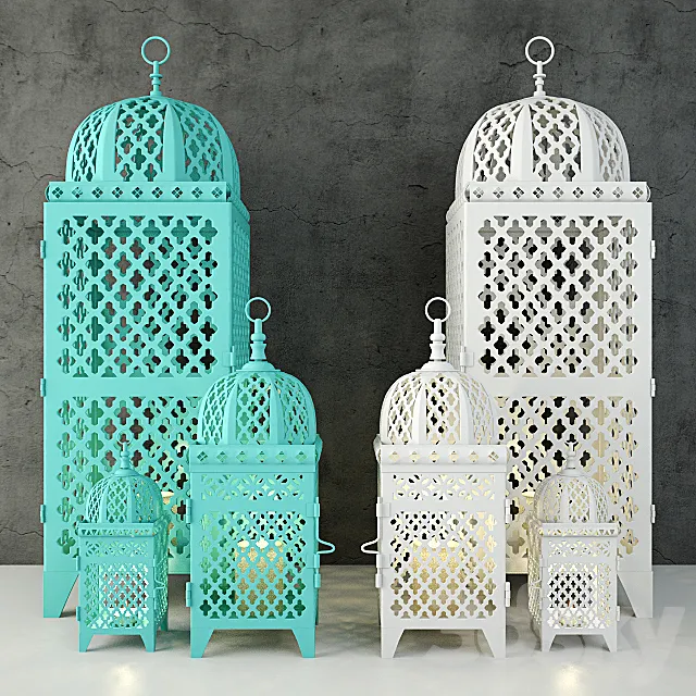 Mimosa Lanterns 3D Model