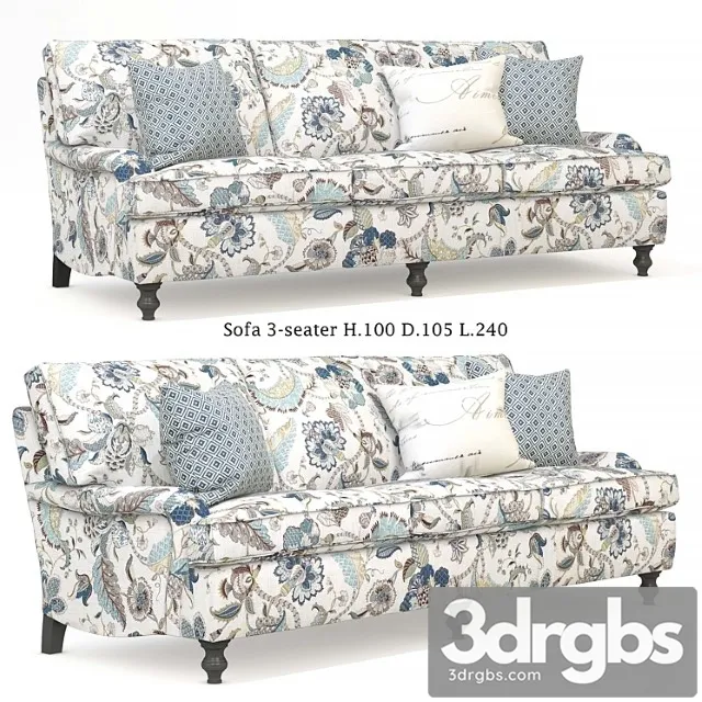 Minerva 3-seater mantellassi 2 3D Model Free