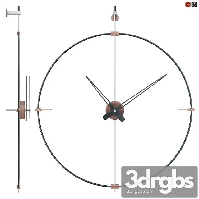 Mini Bilbao Black Clock by Jose Free Download
