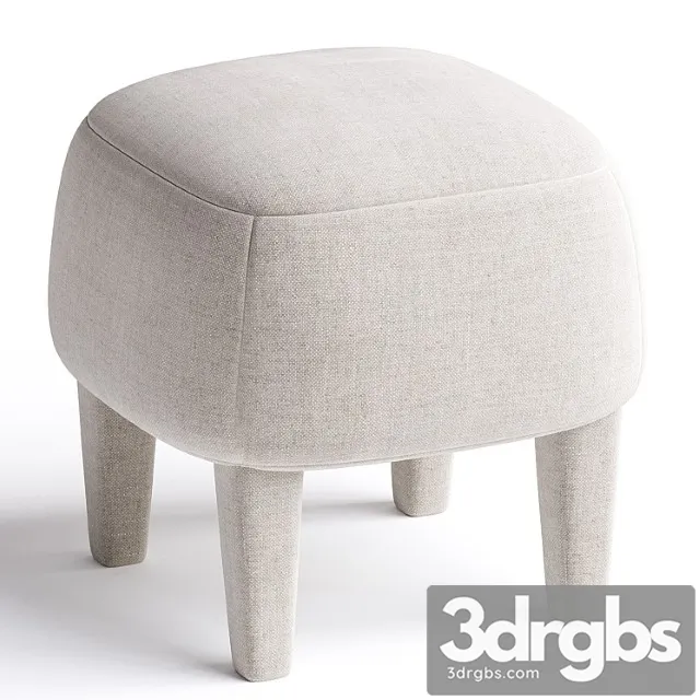 Mini Fabric Pouf By Gianfranco Ferre Home 3D Model Free