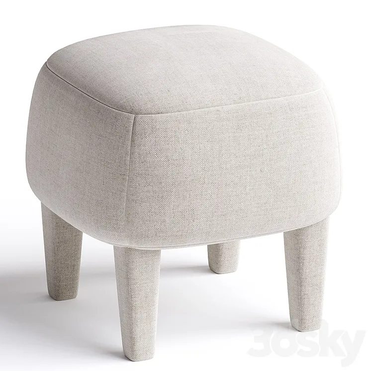MINI | Fabric pouf By Gianfranco Ferré Home 3D Model Free