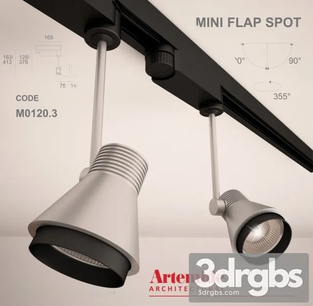 Mini Flap Spot M0120 3 3D Model Download