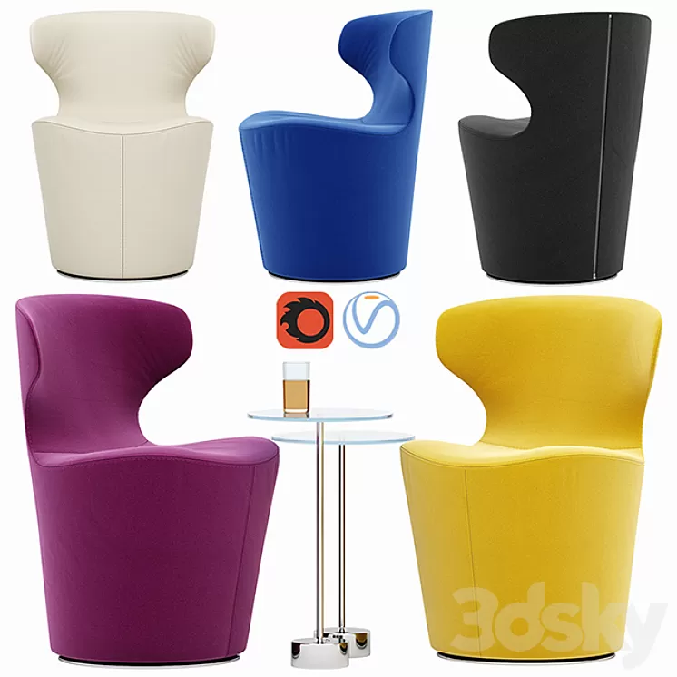 Mini Papilio chair 3D Model