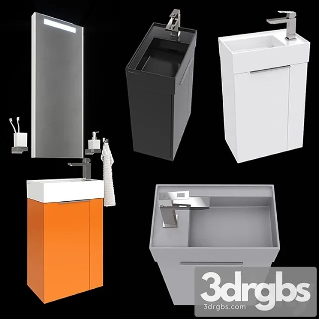 Mini Washbasin Laufen Kartell 815334 3D Model Free