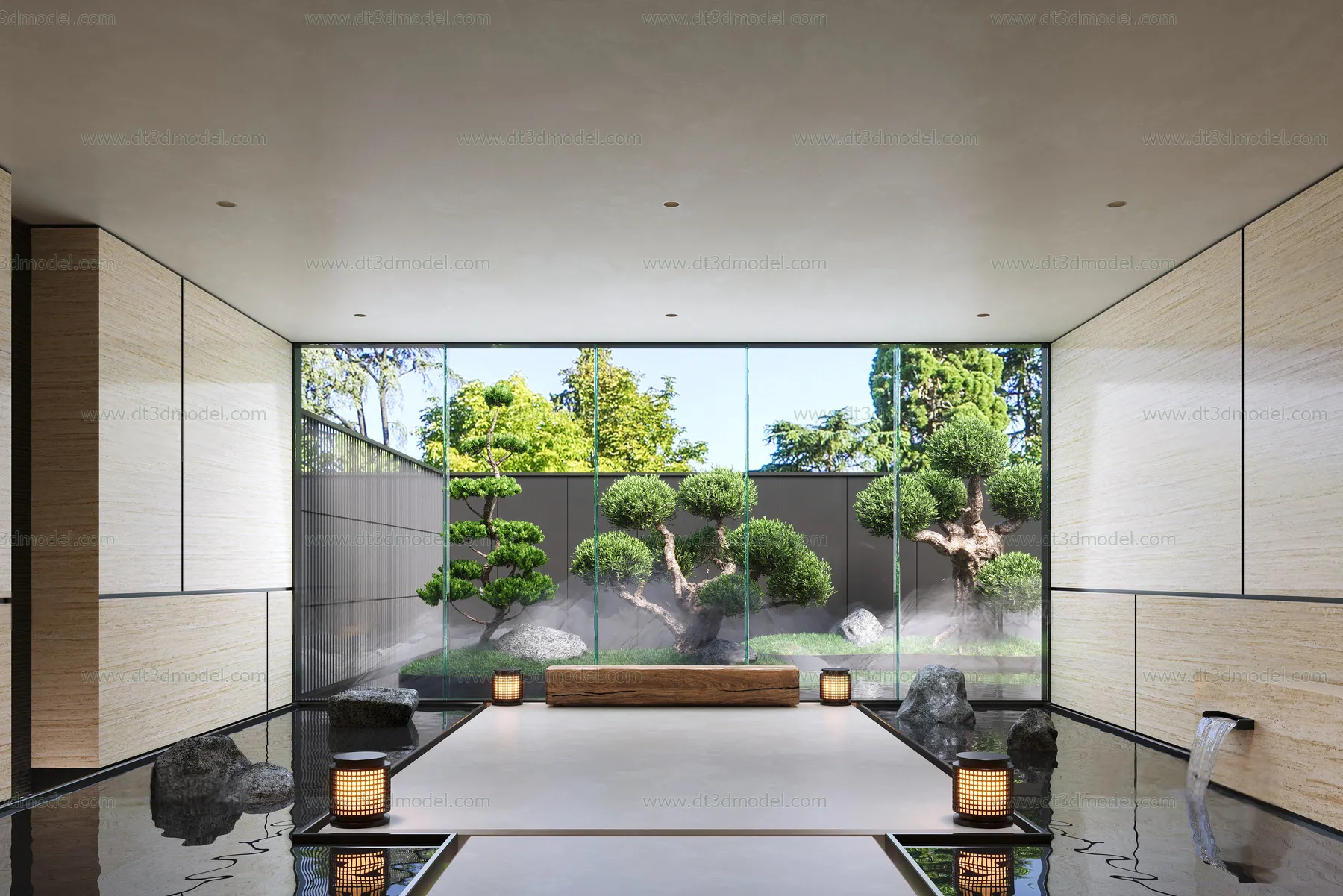 Miniature Garden 3D Scenes - Interior Plants - 013 - CORONA Render