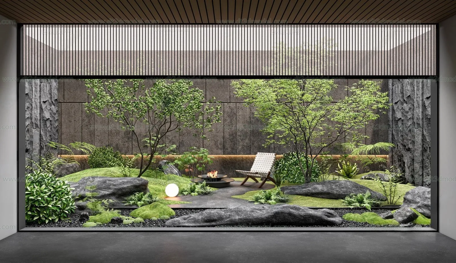 Miniature Garden 3D Scenes - Interior Plants - 036 - CORONA Render