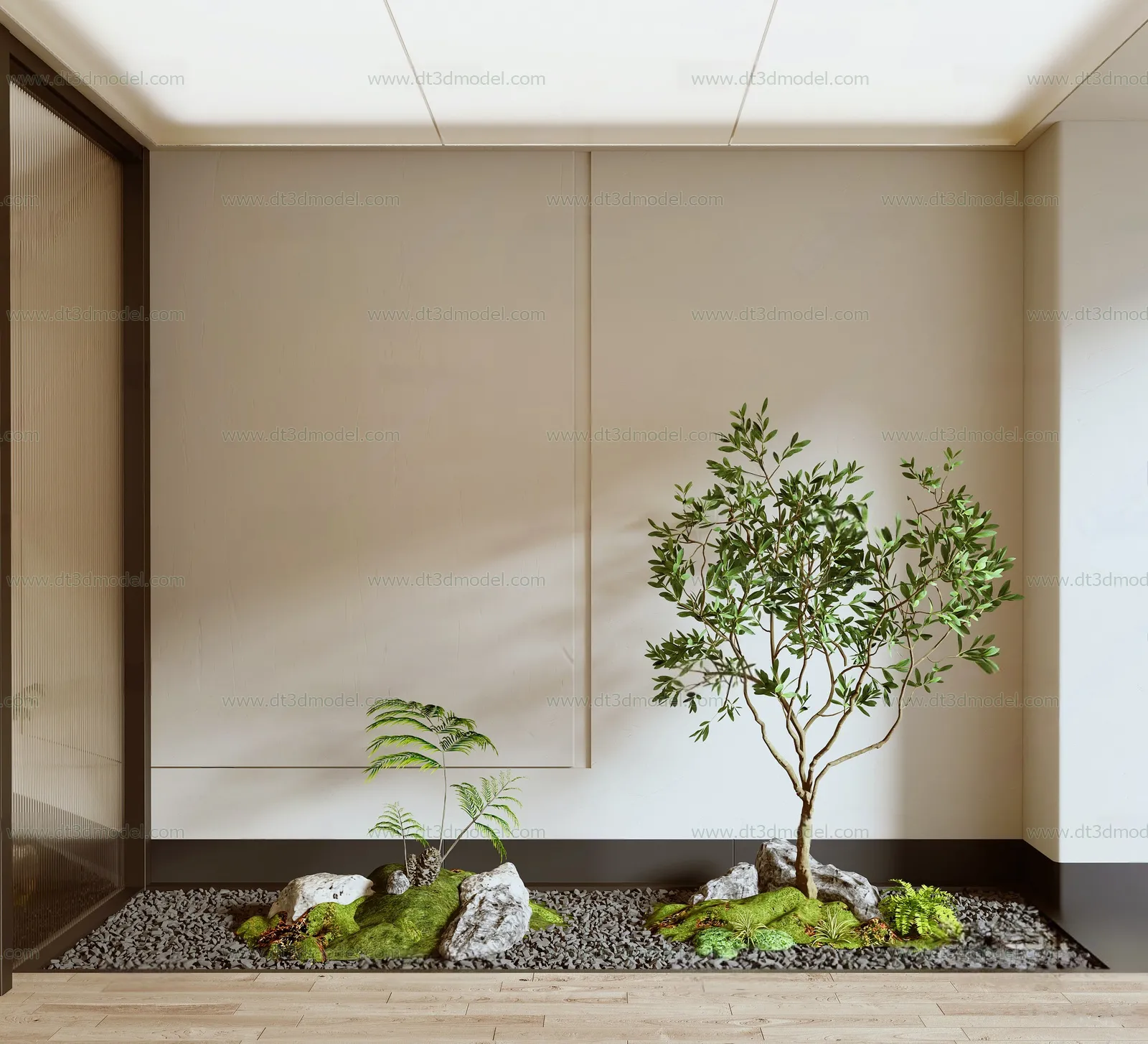 Miniature Garden 3D Scenes - Interior Plants - 054 - VRAY Render