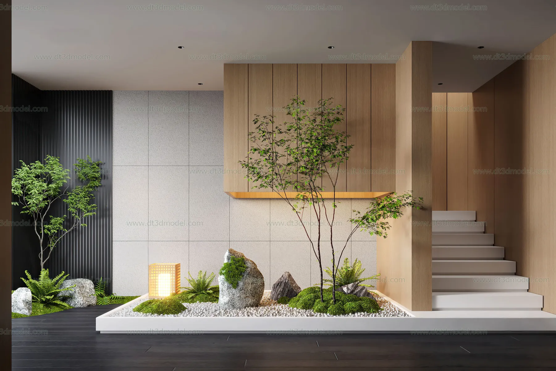 Miniature Garden 3D Scenes - Interior Plants - 057 - CORONA Render