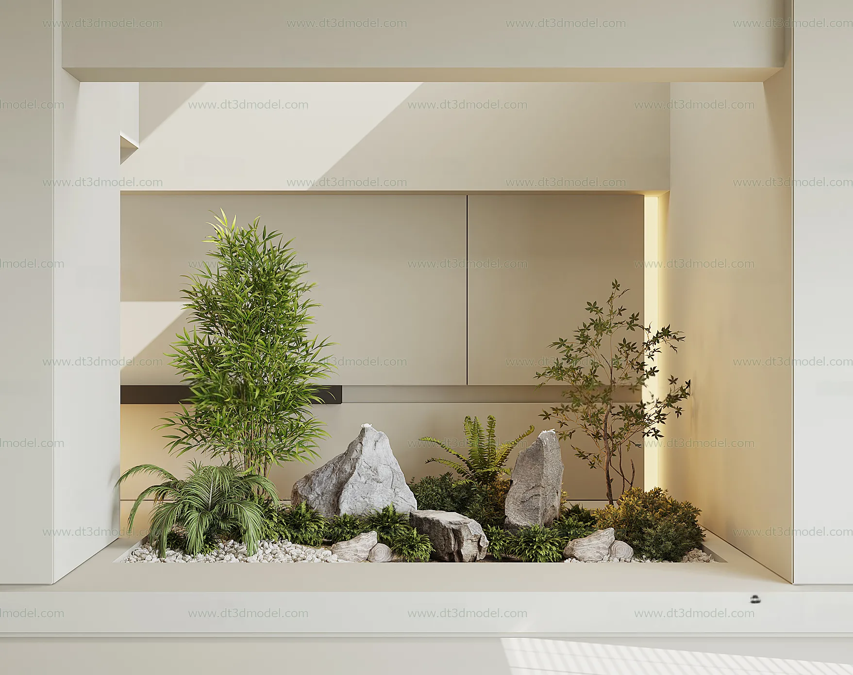 Miniature Garden 3D Scenes - Interior Plants - 079 - CORONA Render