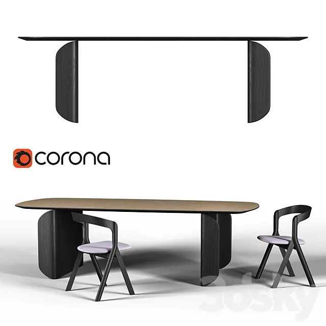 Miniforms BARRY | Table 3DModel