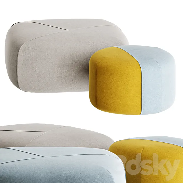 Miniforms FUROSHIKI | pouf 3DModel