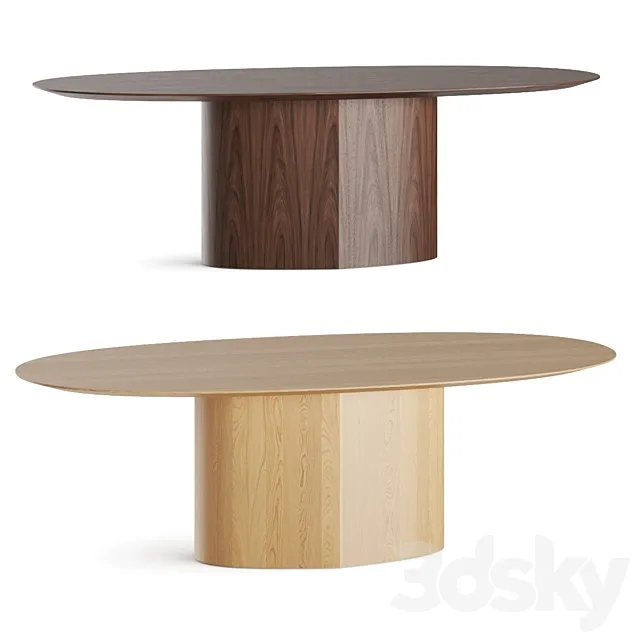 Miniforms Monoplauto Dining Table 3D Model