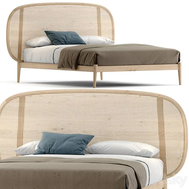Miniforms SHIKO WIEN double bed 3D Model
