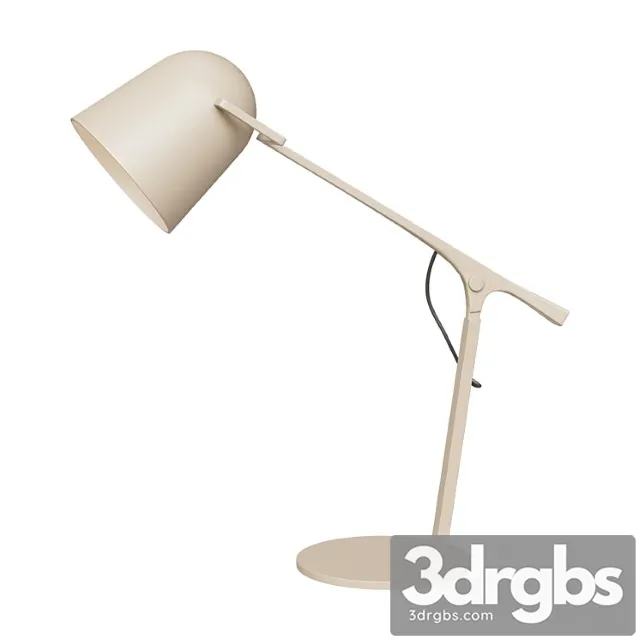 Minimal Beige Iron Desk Lamp 3D Model Free