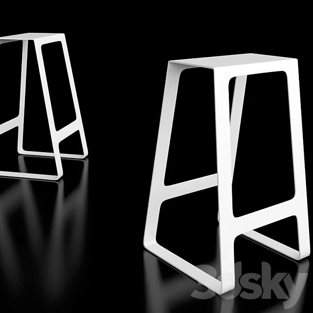 minimal stool by Jonathan Nesci 3D Model