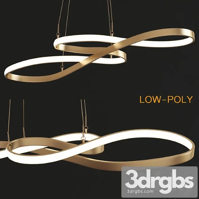 Minimalism diy hanging modern led 3D Model Free