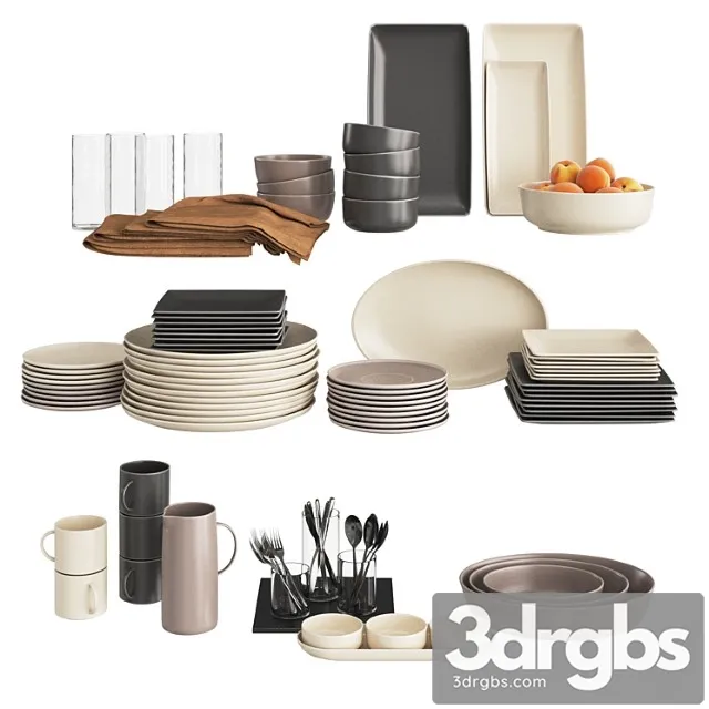 Minimalism kitchen decor 3D Model Free