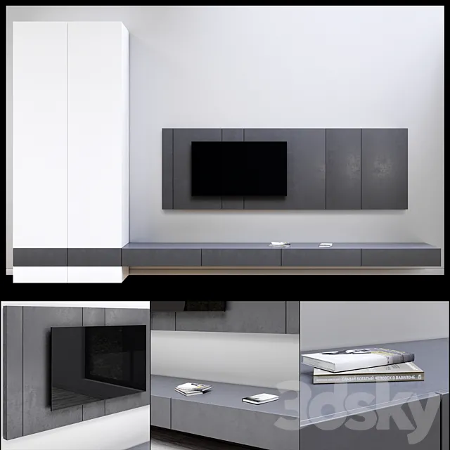 Minimalism | TV set 3D Model