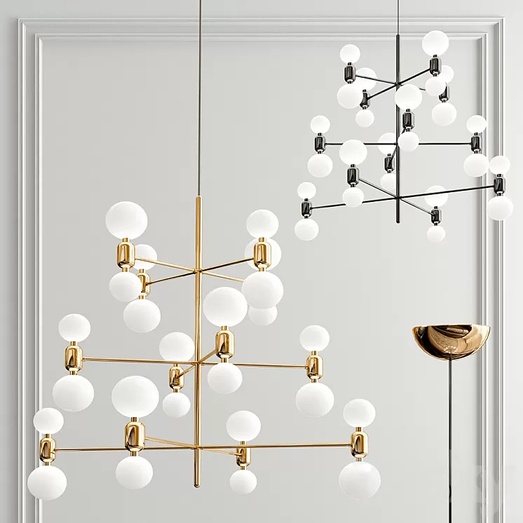 Minimalist chandelier 3D Model