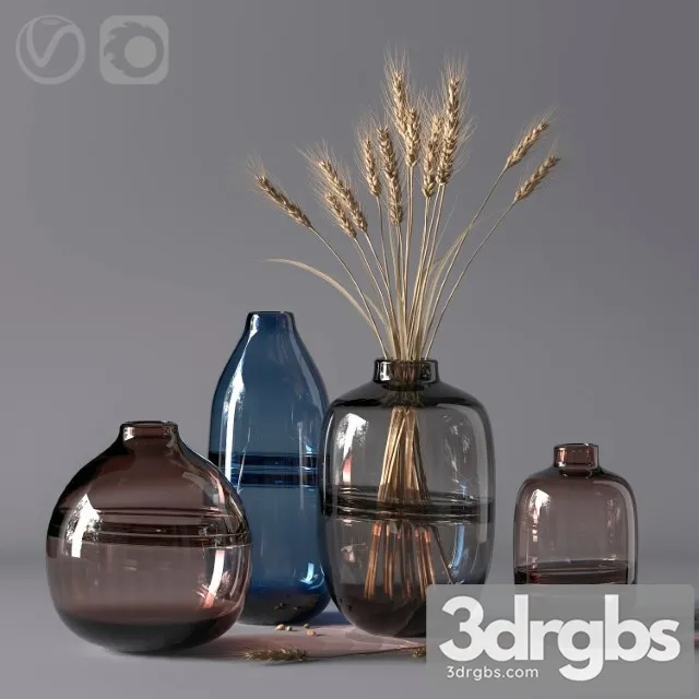 Minimalist Clear Glass Vase 3D Model Free