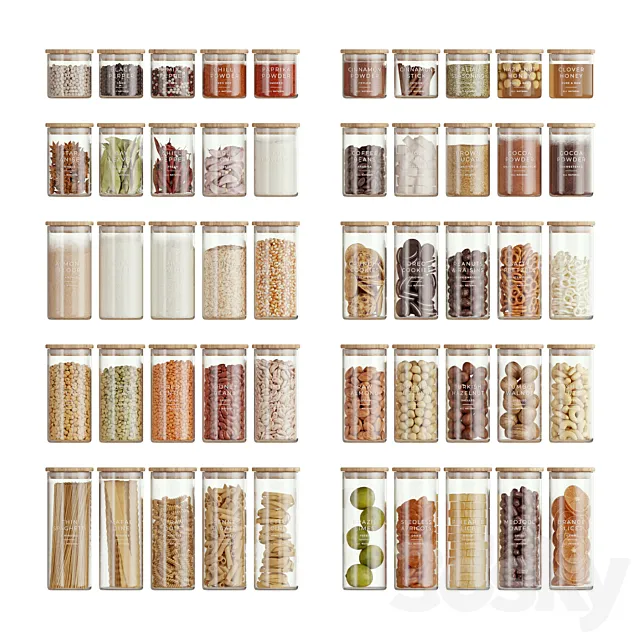 Minimalist Food Jars Free Download