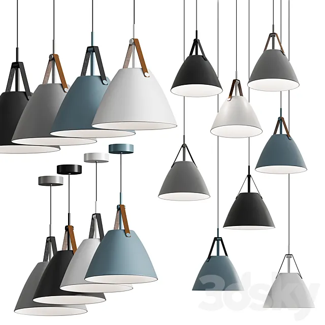 Minimalist Nordic Hanging Light 3D Model