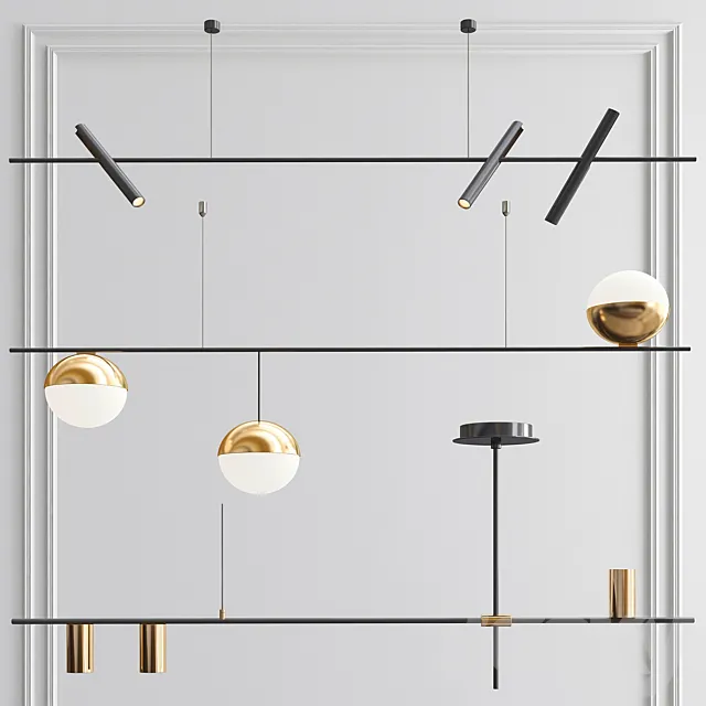 Minimalist Pendant Collecton – 3 type 3DModel