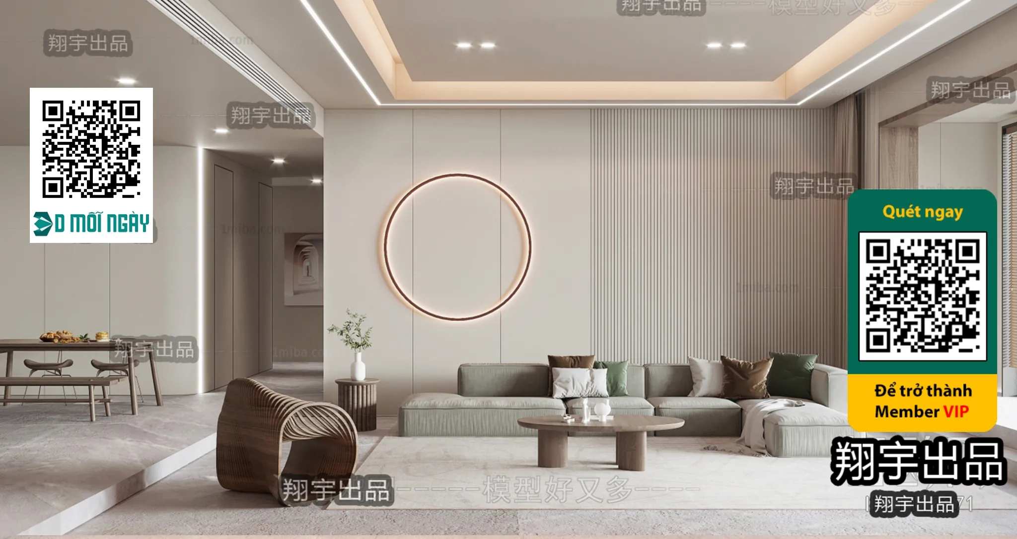 MINIMALIST STYLE – VRAY / CORONA – 3D MODEL – 4396