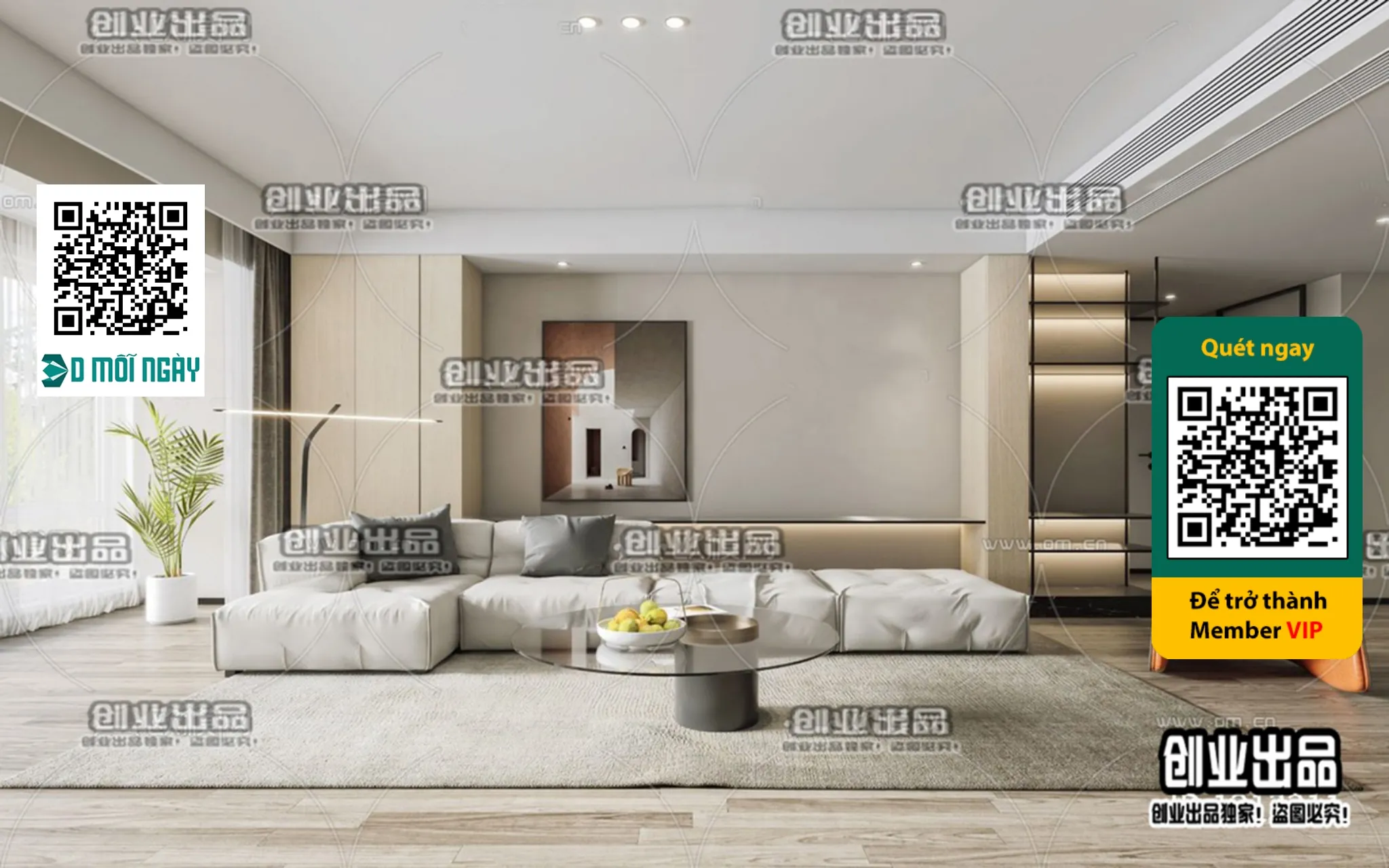 MINIMALIST STYLE - VRAY / CORONA - 3D MODEL - 4400