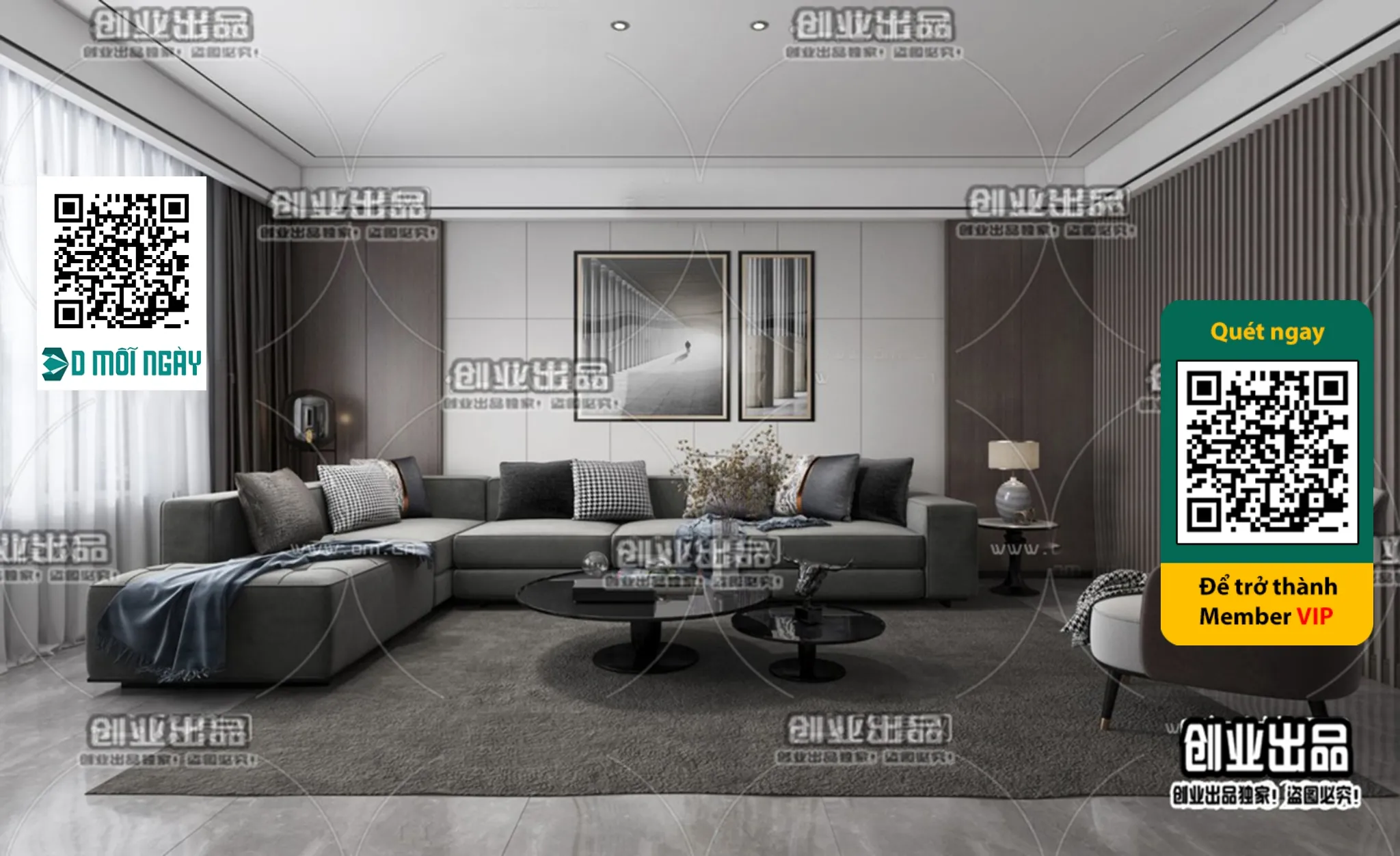 MINIMALIST STYLE - VRAY / CORONA - 3D MODEL - 4401