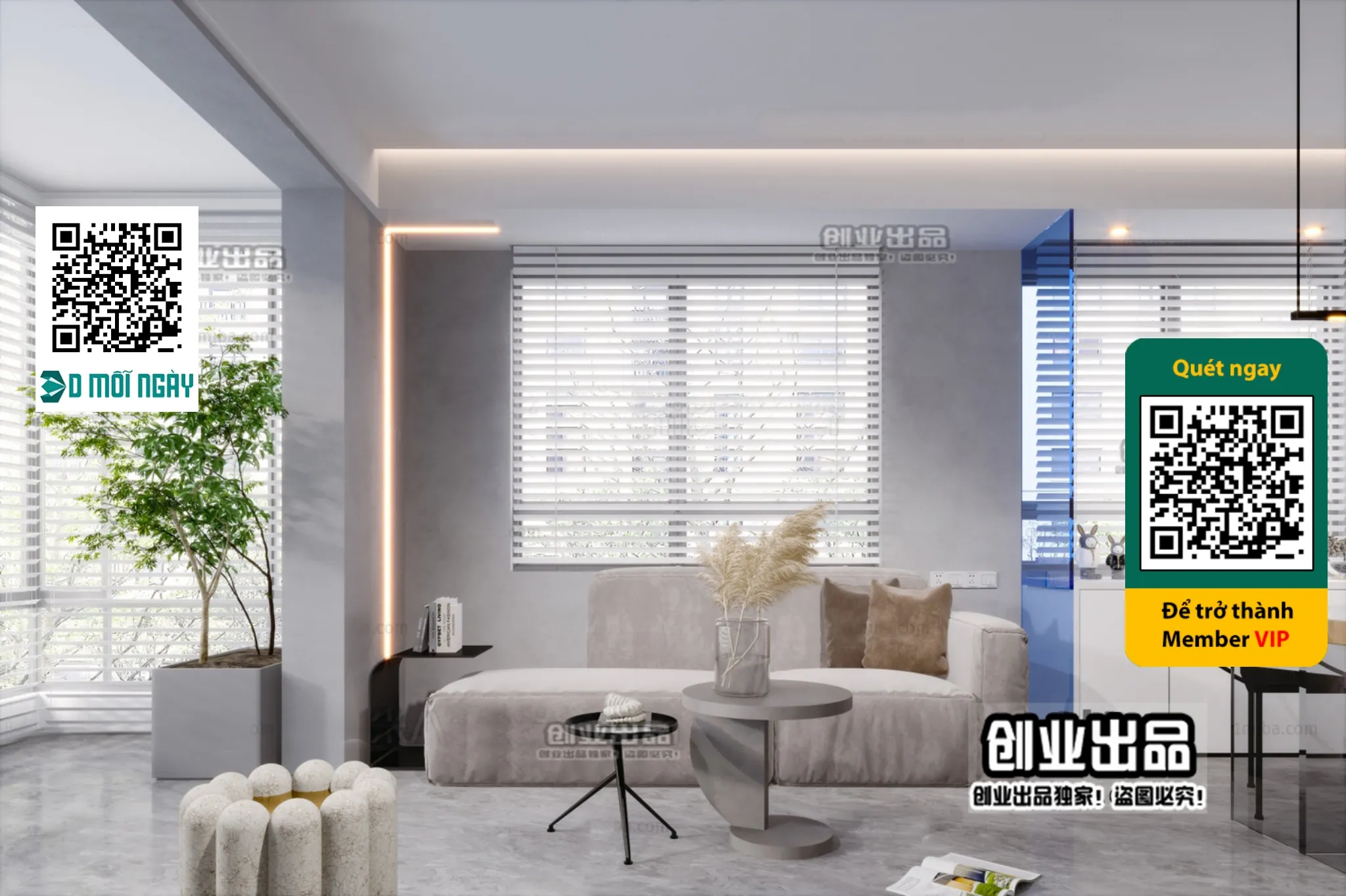 MINIMALIST STYLE - VRAY / CORONA - 3D MODEL - 4408