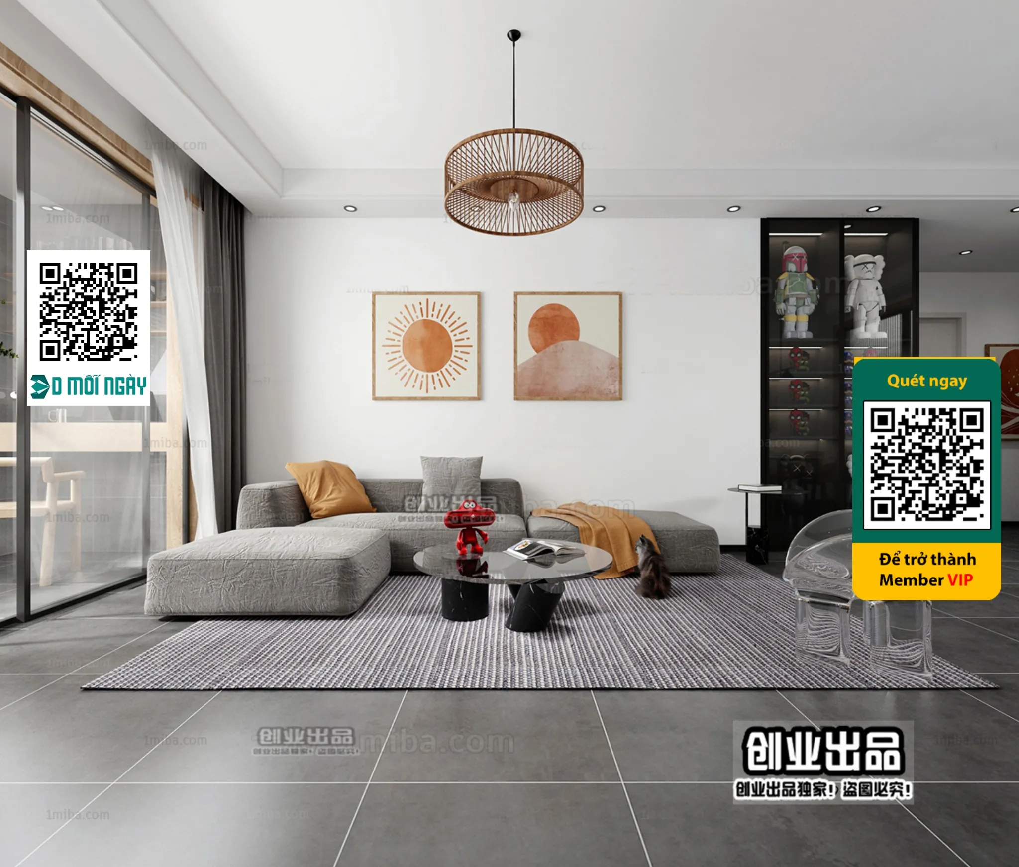 MINIMALIST STYLE - VRAY / CORONA - 3D MODEL - 4410