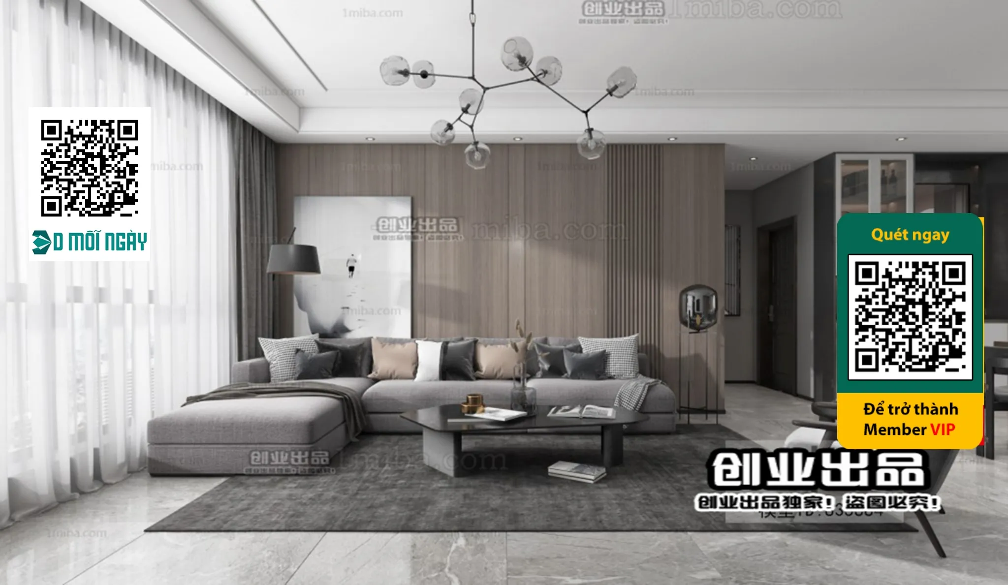 MINIMALIST STYLE - VRAY / CORONA - 3D MODEL - 4412