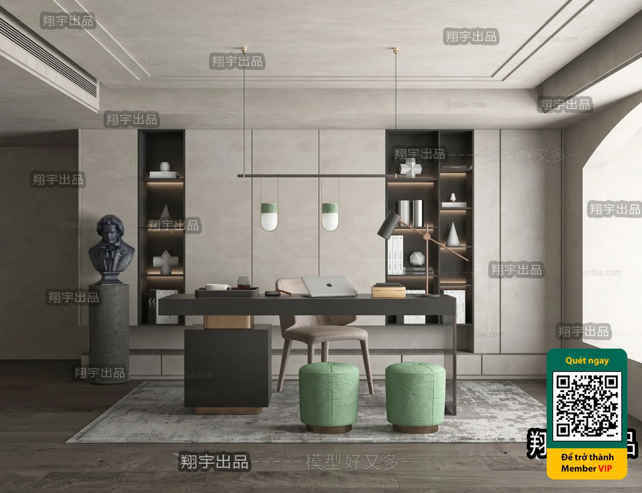 MINIMALIST STYLE - VRAY / CORONA - 3D MODEL - 4472