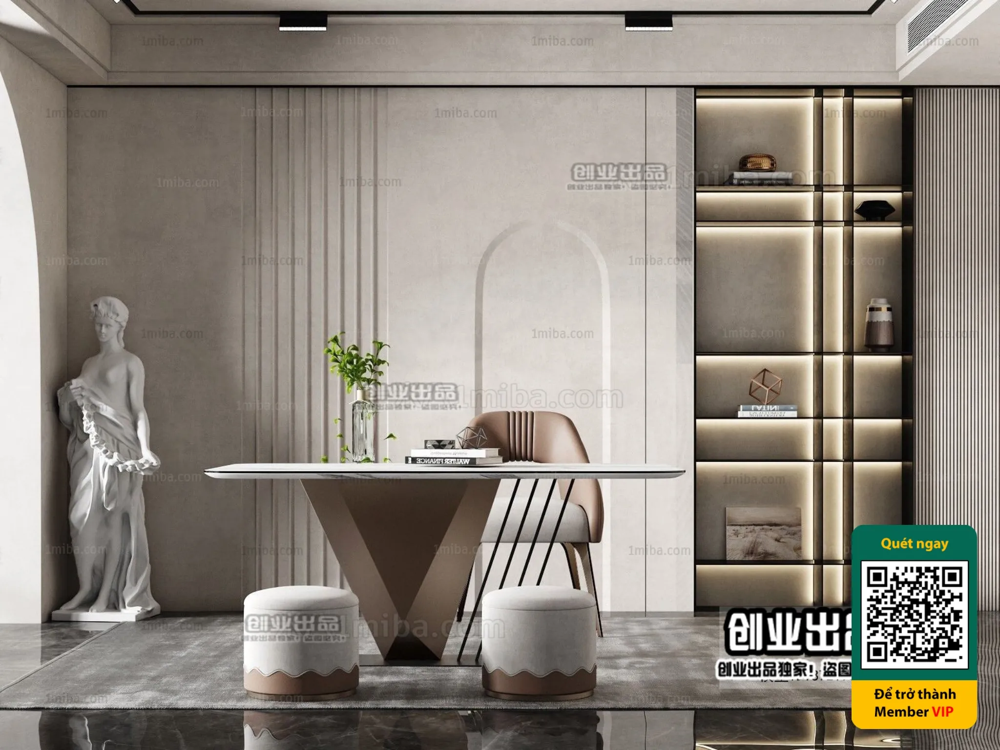 MINIMALIST STYLE - VRAY / CORONA - 3D MODEL - 4475