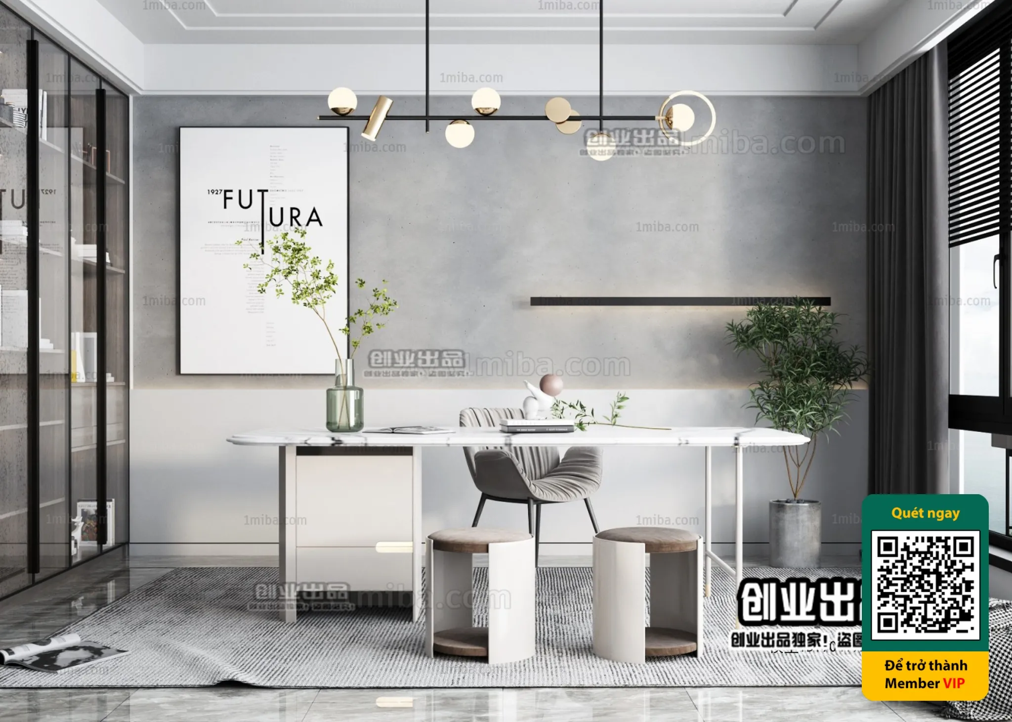 MINIMALIST STYLE - VRAY / CORONA - 3D MODEL - 4477