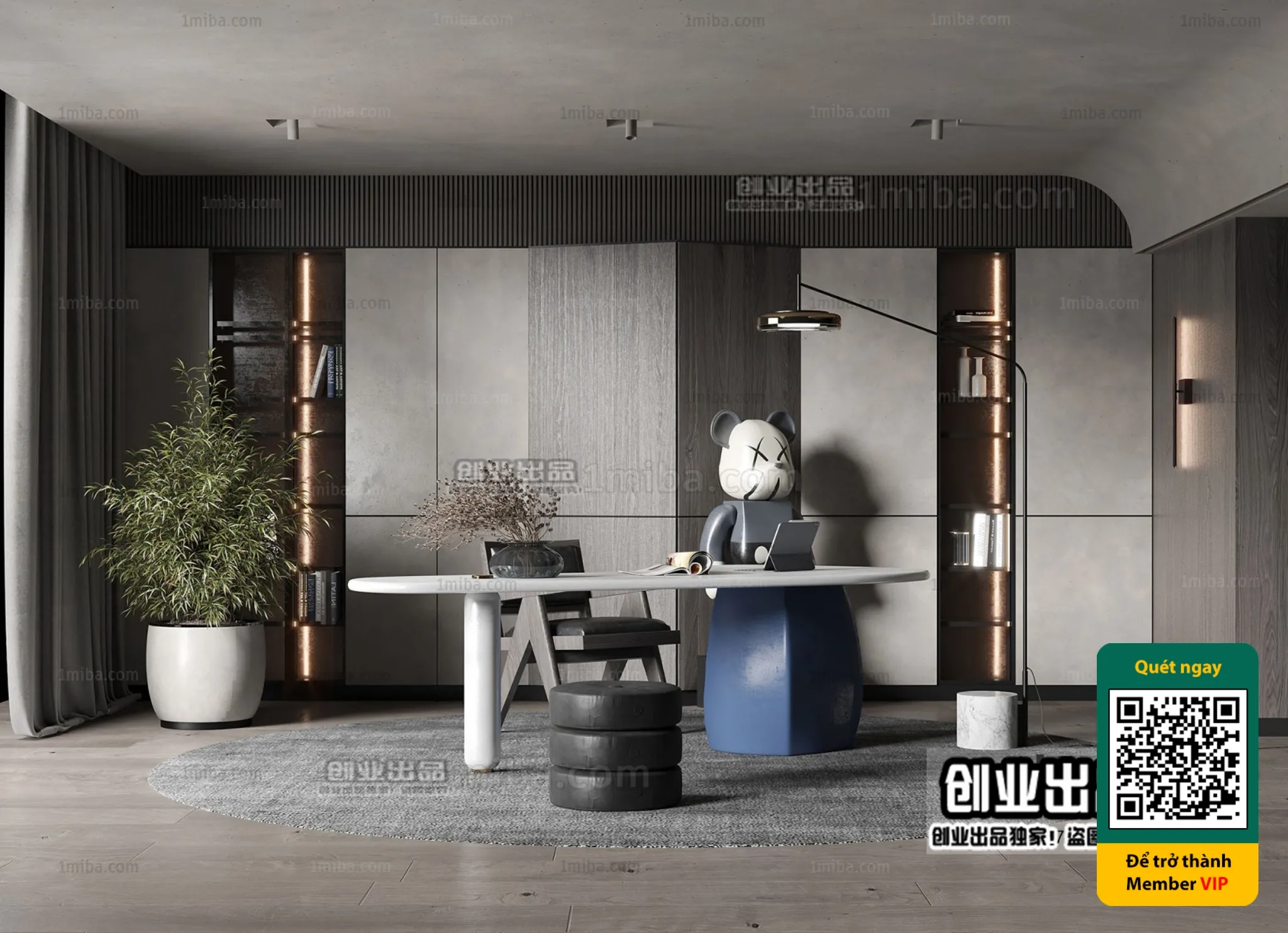 MINIMALIST STYLE - VRAY / CORONA - 3D MODEL - 4478