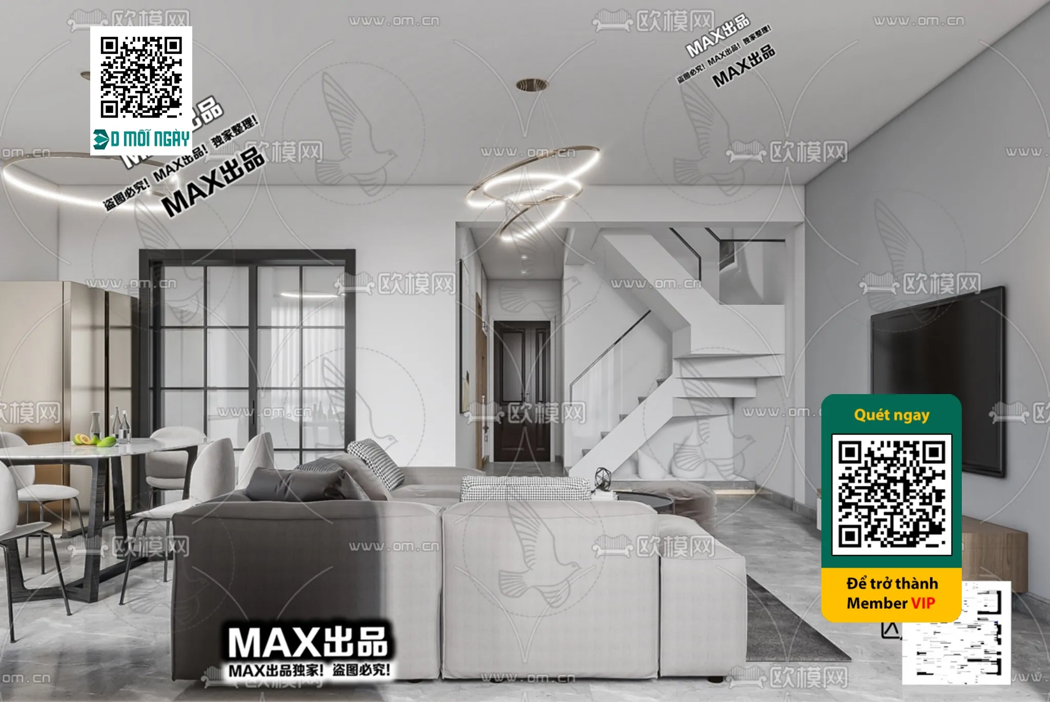 MINIMALIST STYLE - VRAY / CORONA - 3D MODEL - 5053