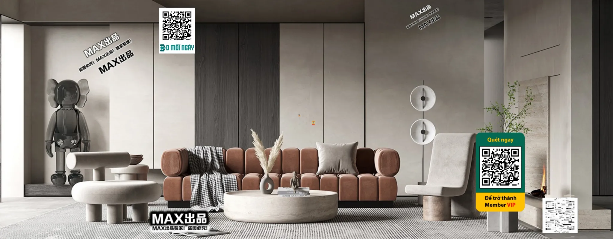 MINIMALIST STYLE - VRAY / CORONA - 3D MODEL - 5054