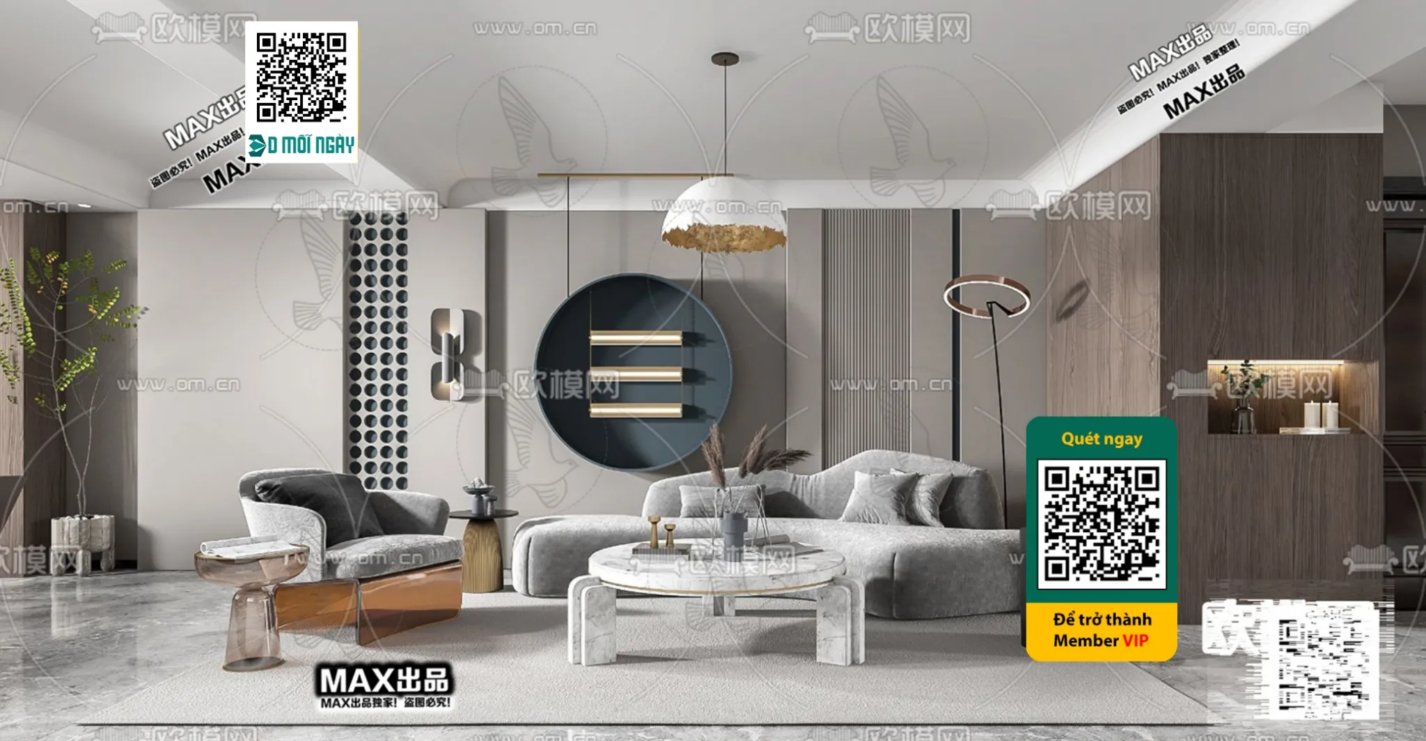 MINIMALIST STYLE - VRAY / CORONA - 3D MODEL - 5057