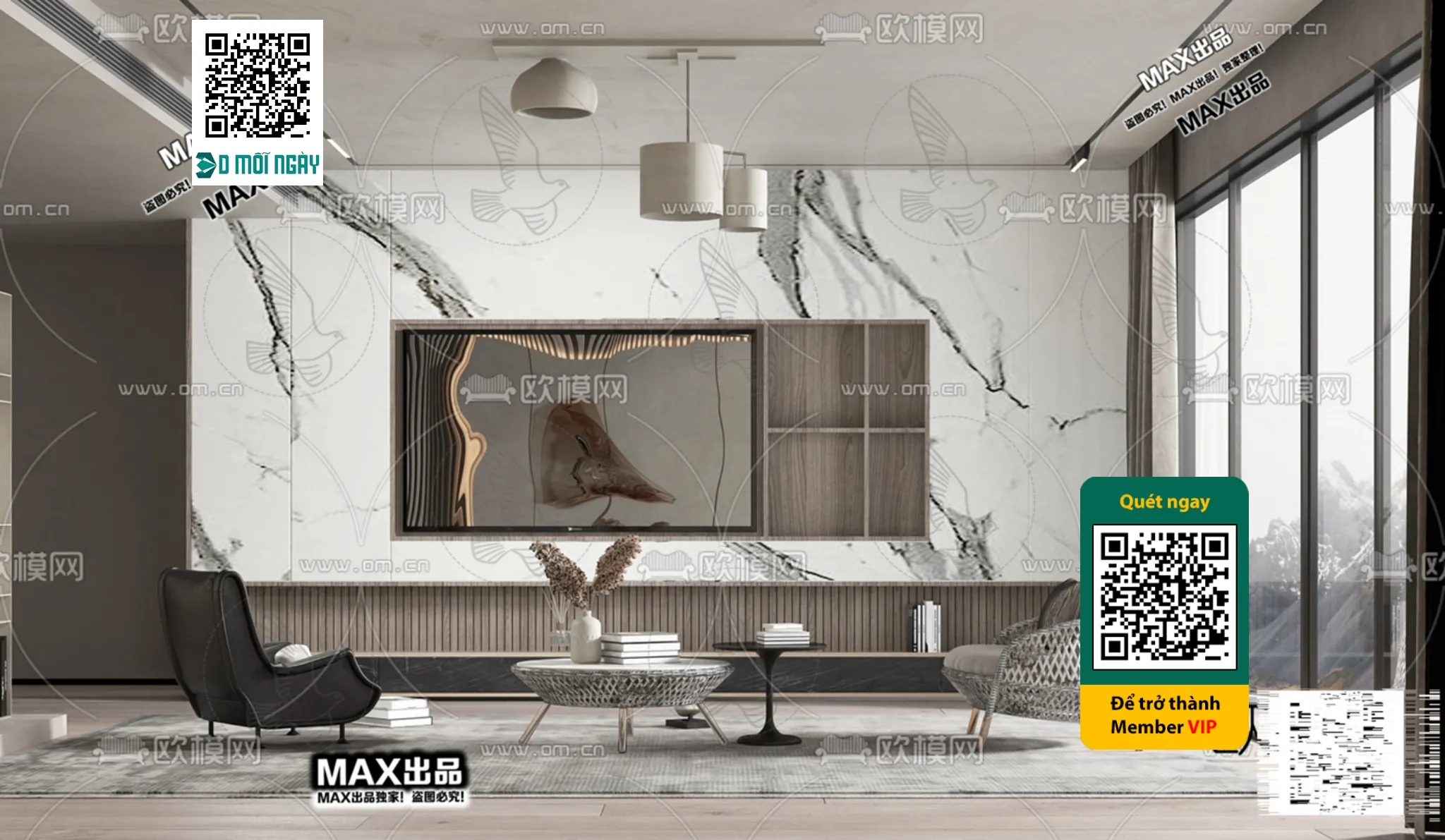 MINIMALIST STYLE - VRAY / CORONA - 3D MODEL - 5065