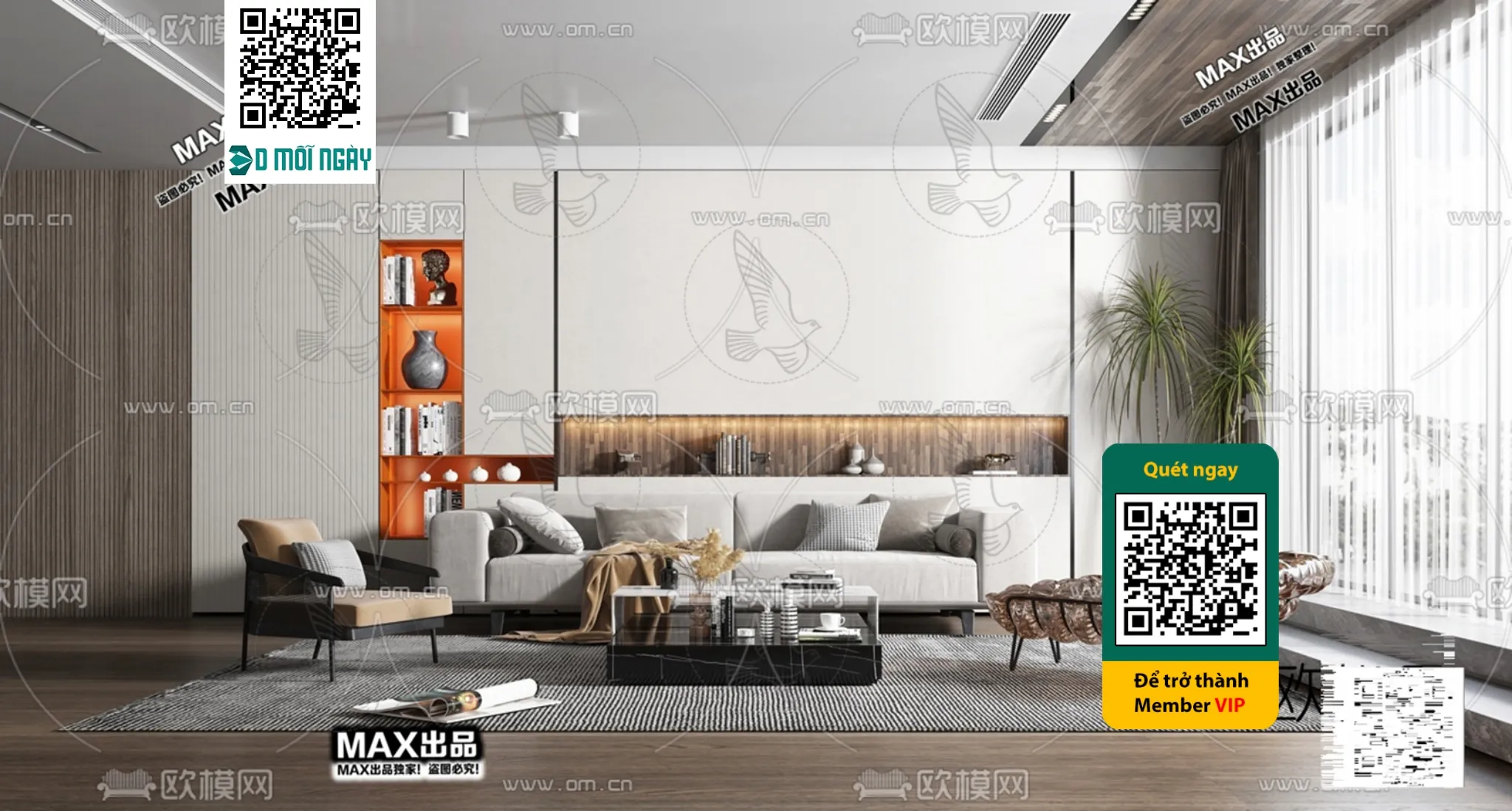 MINIMALIST STYLE – VRAY / CORONA – 3D MODEL – 5066