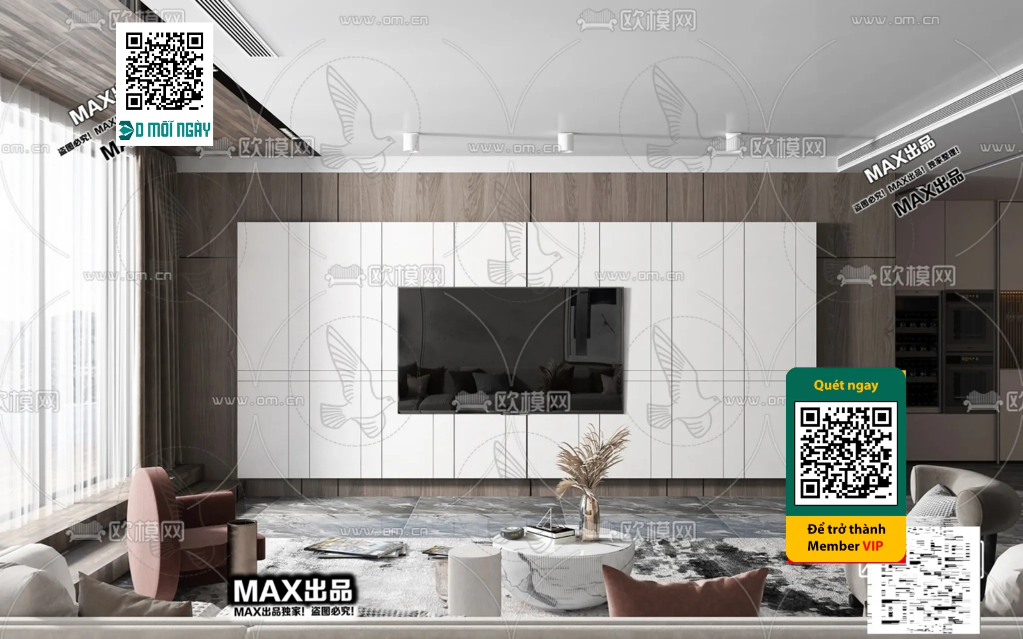 MINIMALIST STYLE - VRAY / CORONA - 3D MODEL - 5067